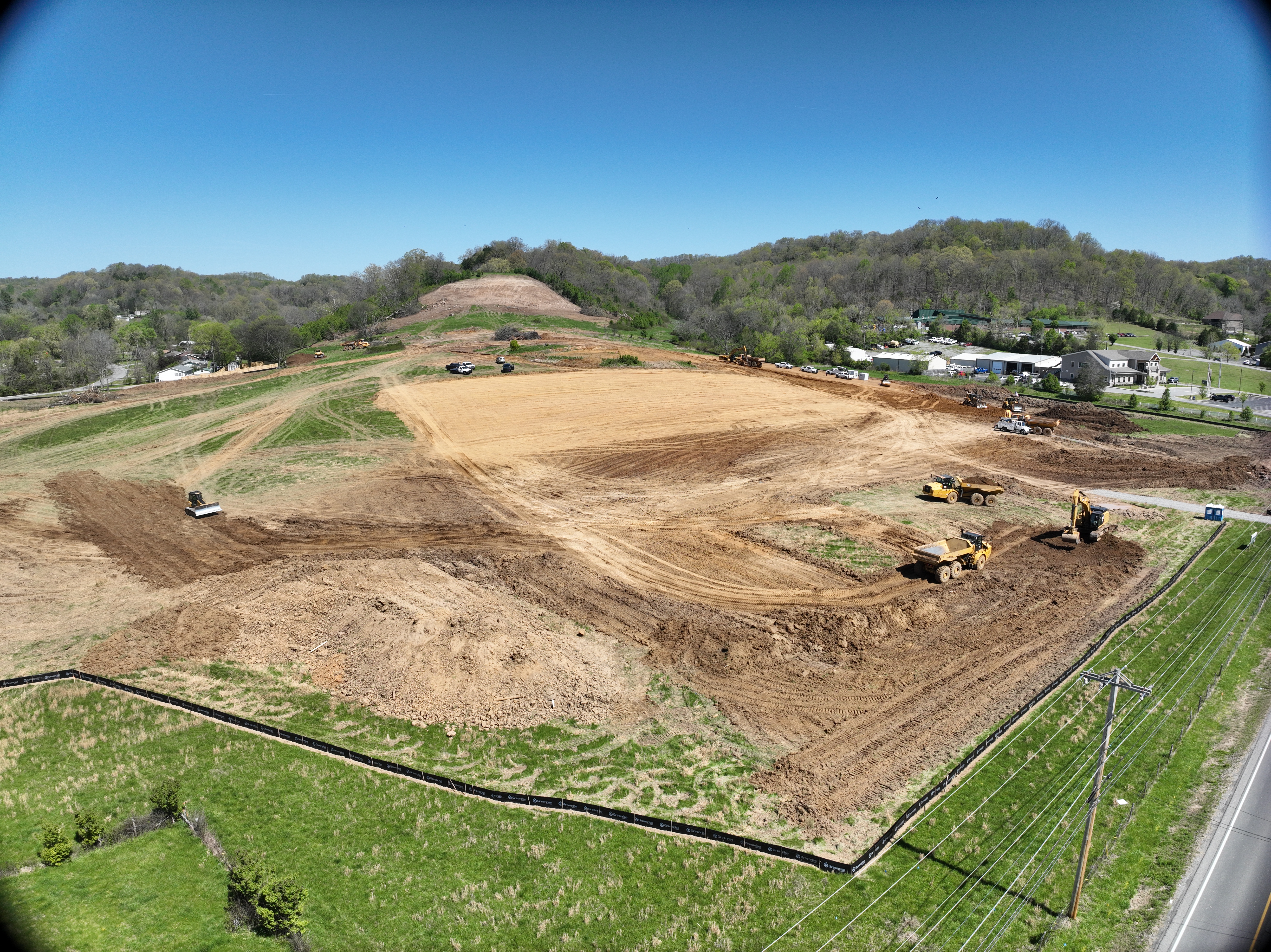 JKE (Josh King Excavation) areial view of project site second angle